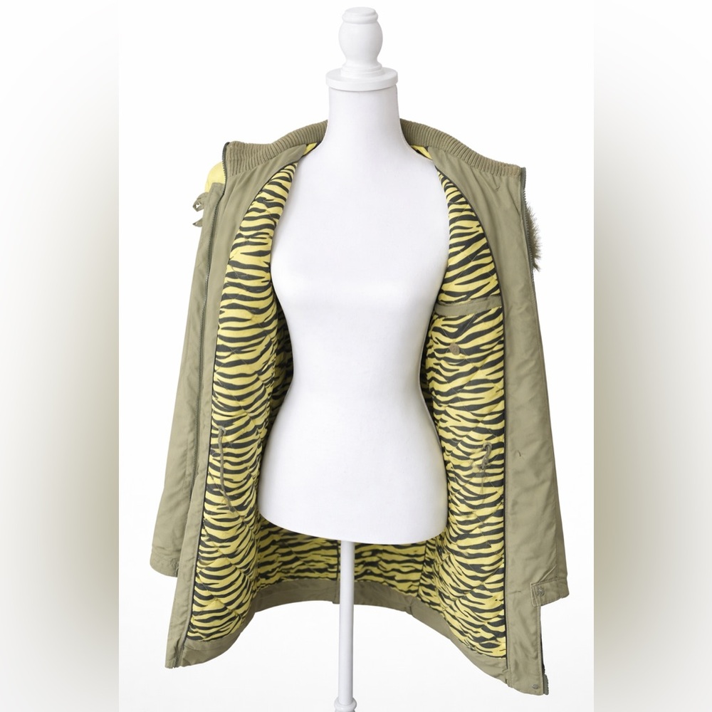 🦓 Roxy Green 3/4 Jacket - Lime - Y2K - Picture 3 of 5
